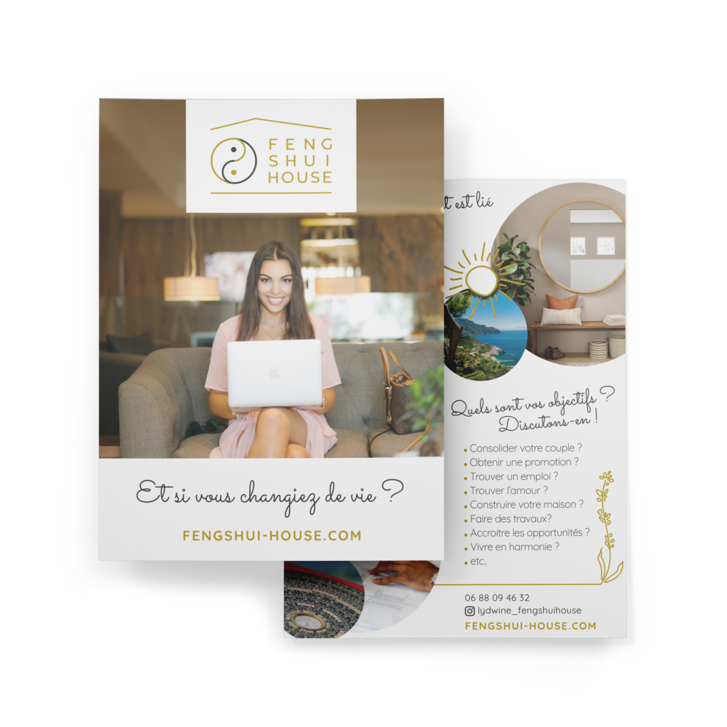 Flyer couleurs claires Feng Shui House