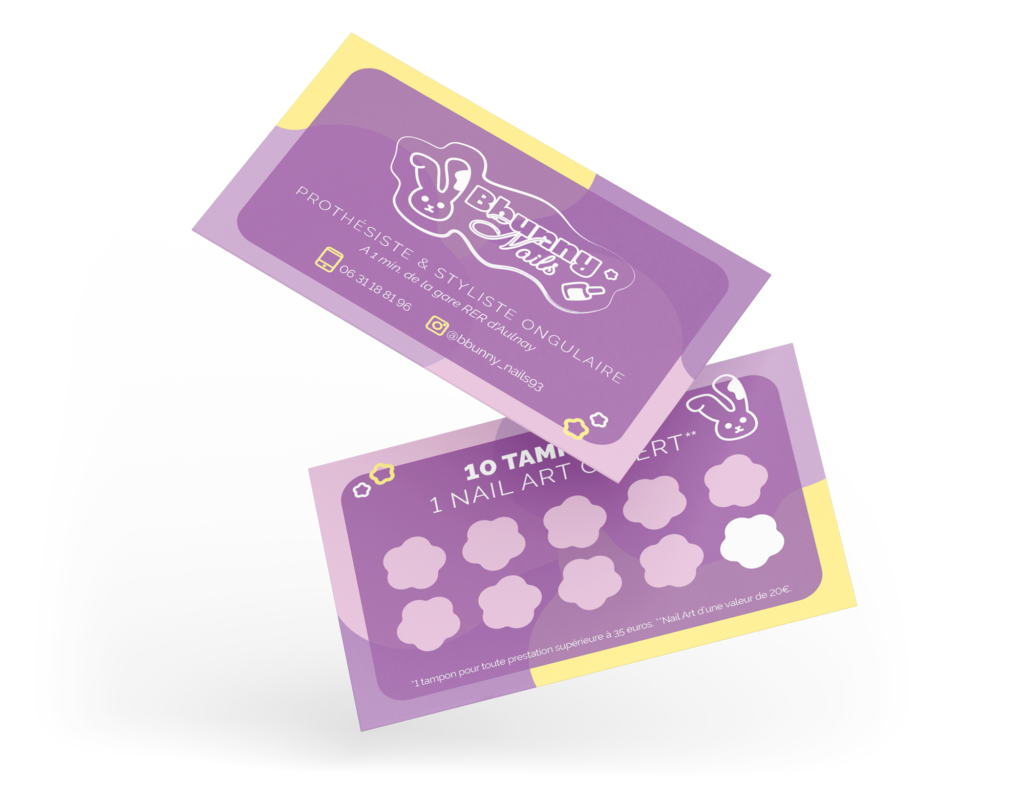 cartes de visite Bbunny Nails