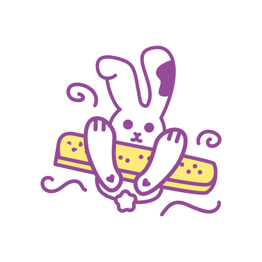 Illustration lapin et lime à ongle Bbunny Nails