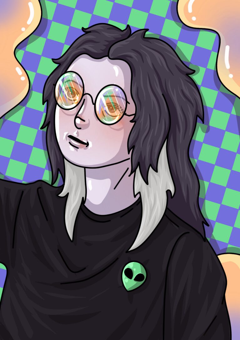 illustration auto-portrait